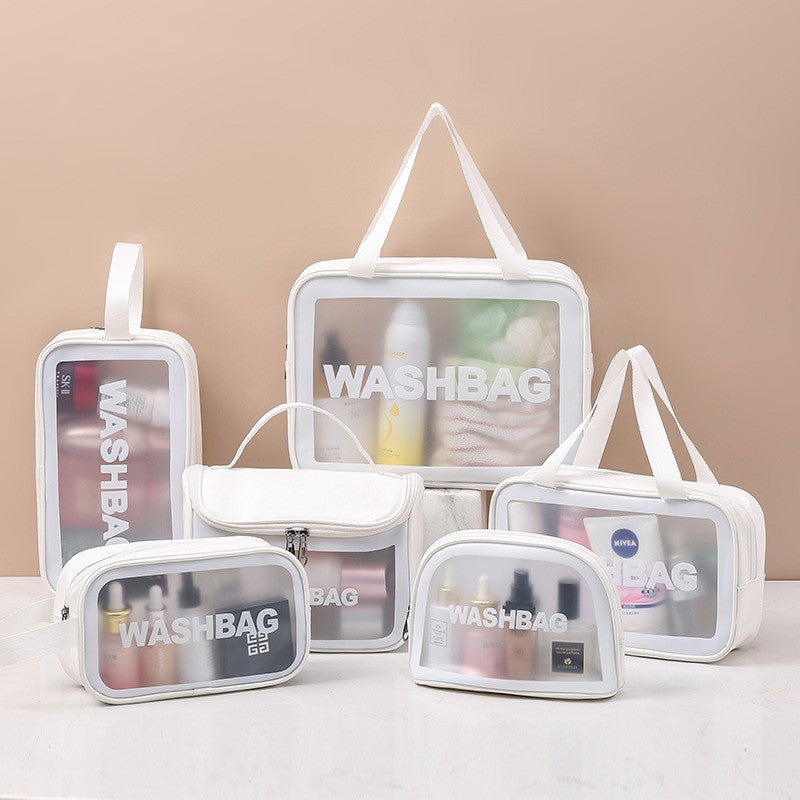 Necessaire Transparente Impermeável para Viagem – Bolsa de Maquiagem PVC