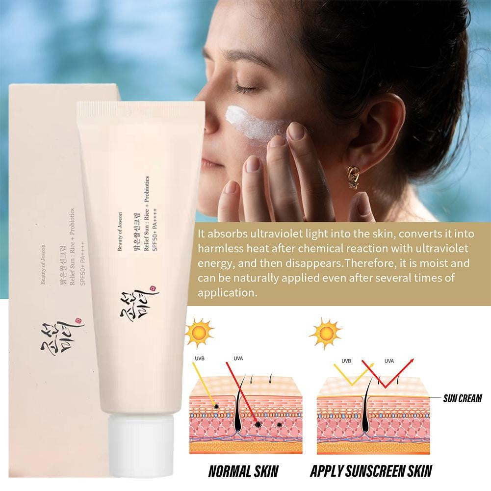 Beauty of Joseon Protetor Solar Arroz + Probióticos 50ml – Leve e Hidratante