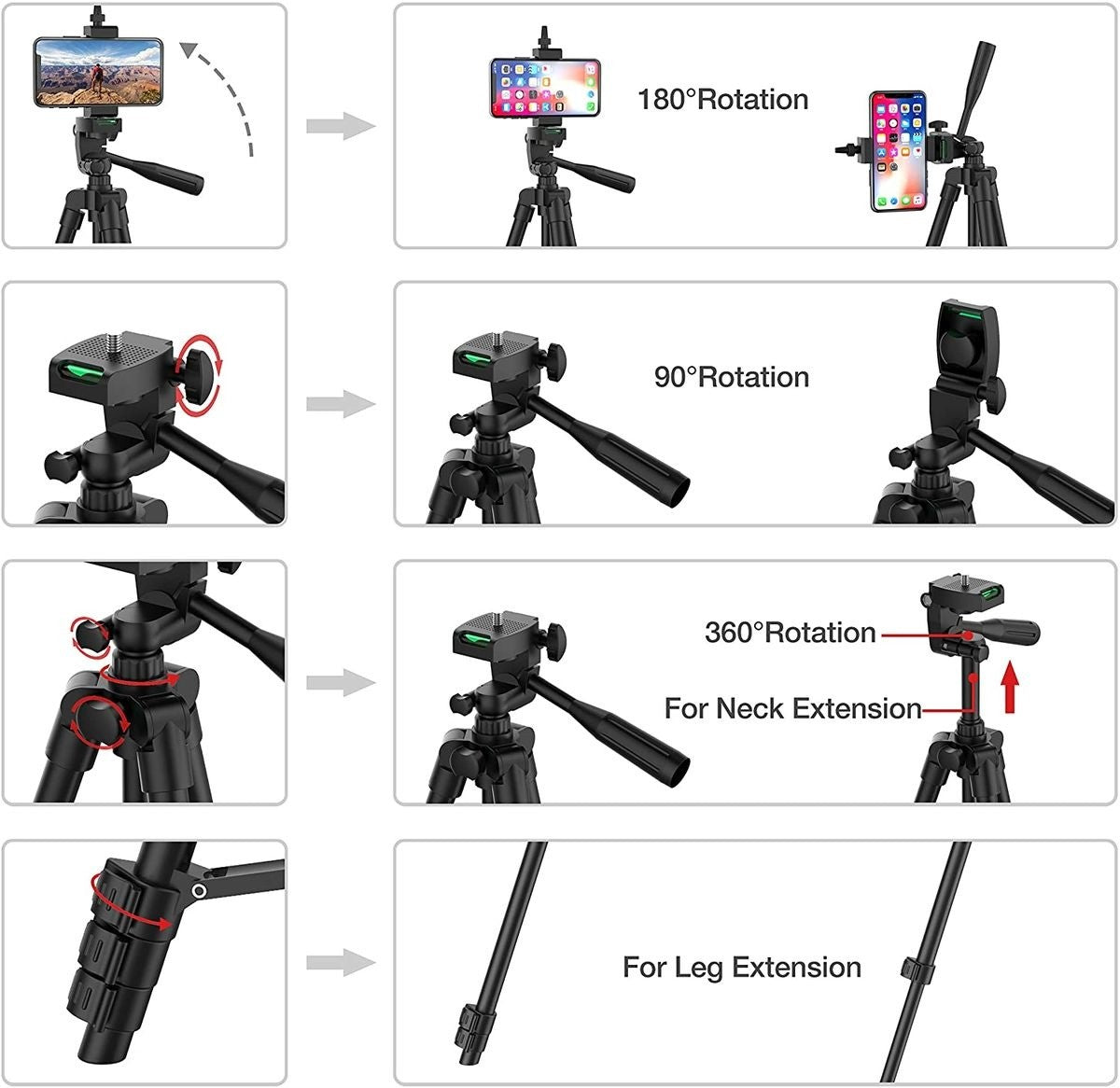 Tripé para Celular 102cm com Controle Bluetooth – Foto e Vídeo