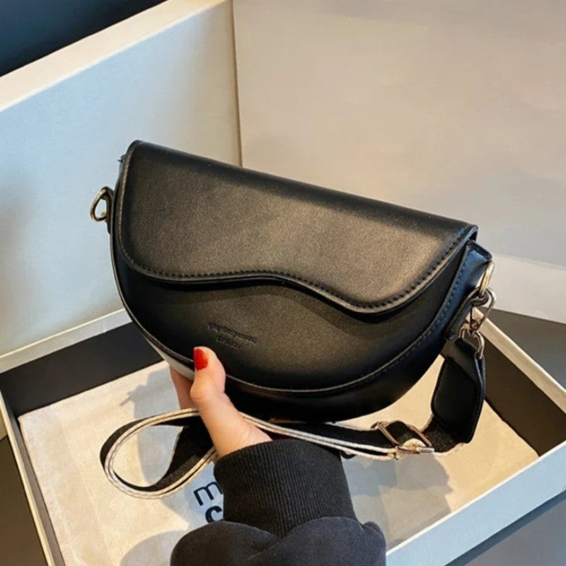 Bolsa Feminina Vintage Sela em Couro PU – Ombro e Transversal