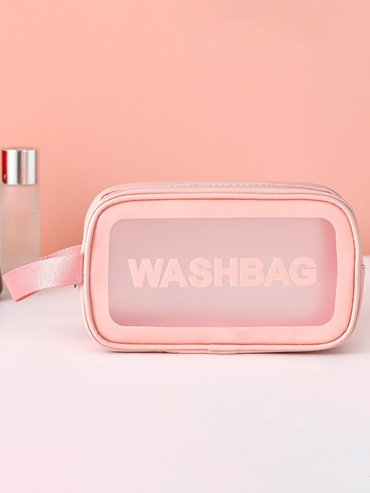 Necessaire Transparente em PVC com Zíper – Porta Maquiagem e Higiene