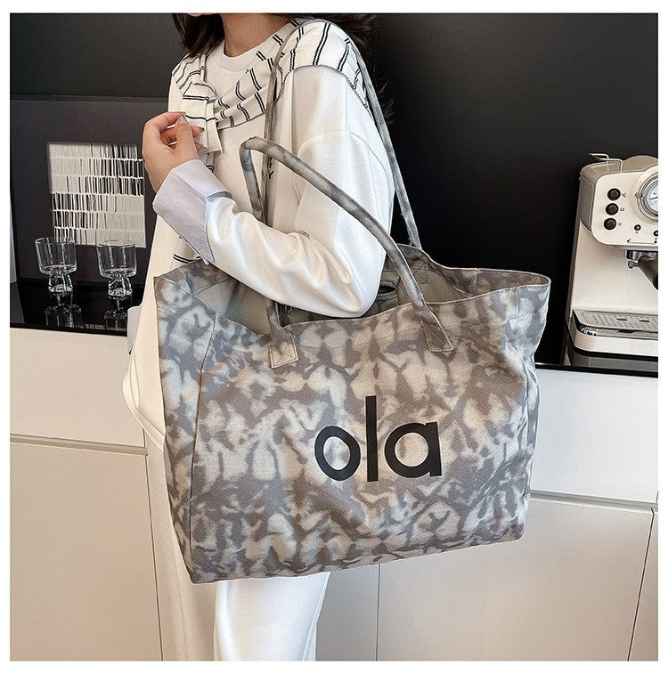 Bolsa Tote de Lona Estilo Japonês 2025 – Casual e Minimalista