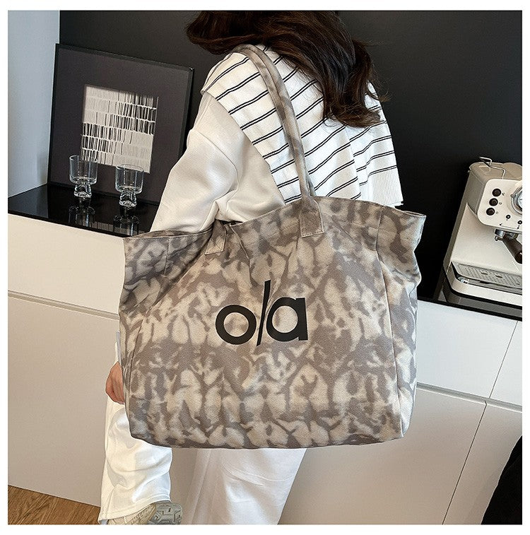 Bolsa Tote de Lona Estilo Japonês 2025 – Casual e Minimalista