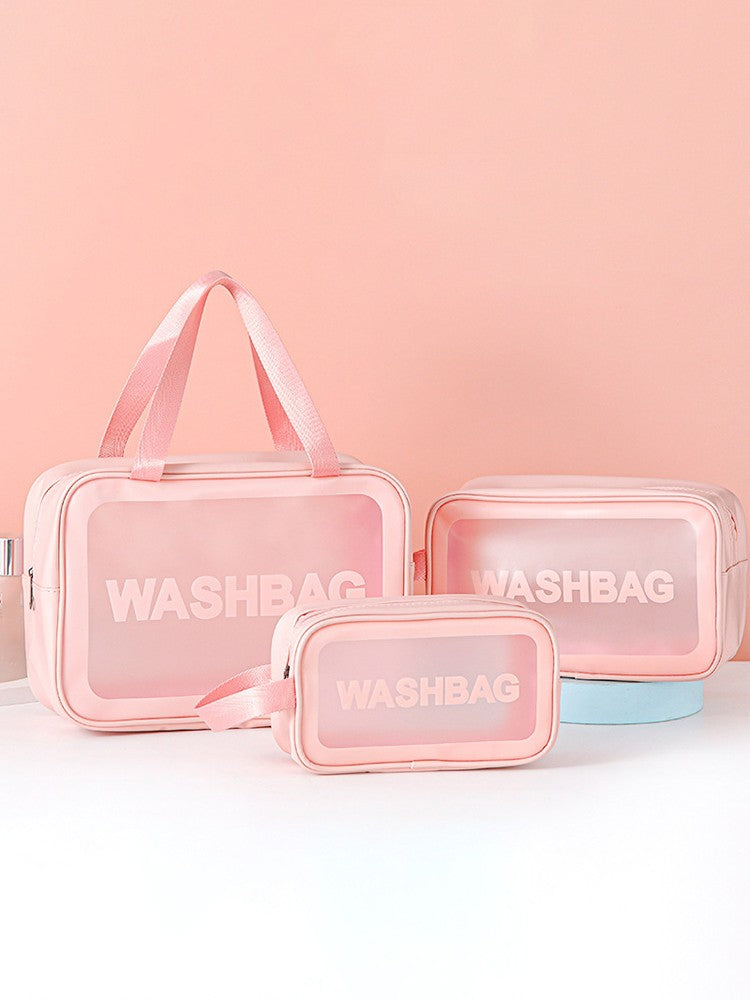 Necessaire Transparente em PVC com Zíper – Porta Maquiagem e Higiene