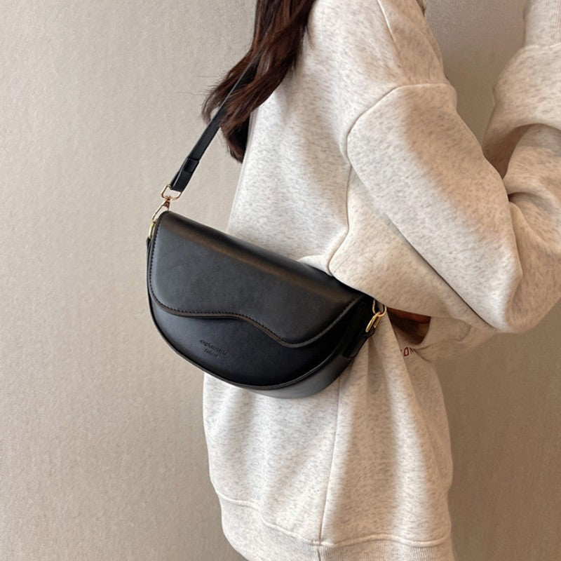 Bolsa Feminina Vintage Sela em Couro PU – Ombro e Transversal