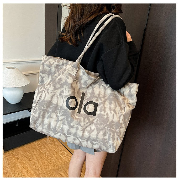 Bolsa Tote de Lona Estilo Japonês 2025 – Casual e Minimalista
