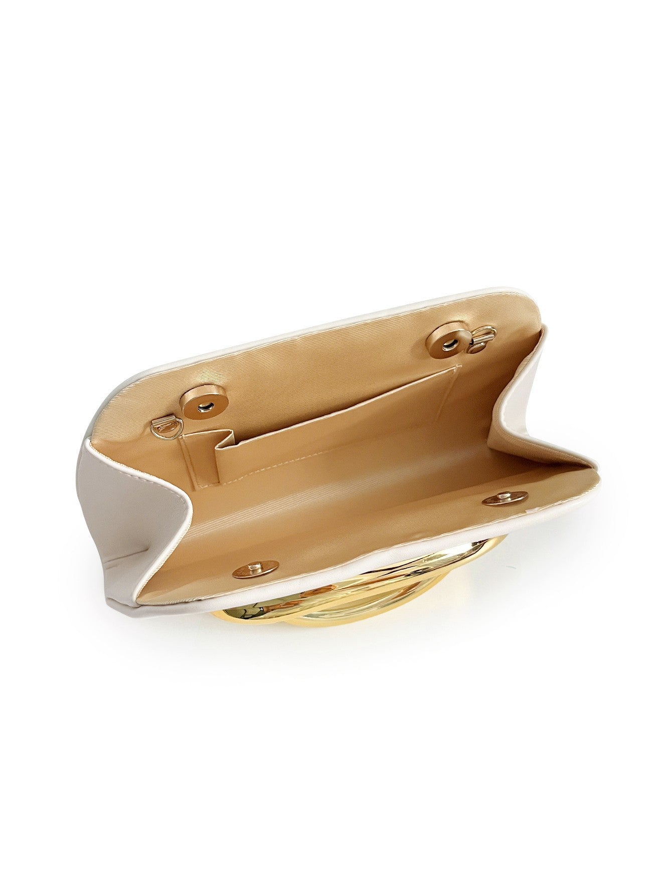 Clutch Feminina Box com Fivela Dourada – Bolsa de Festa Elegante