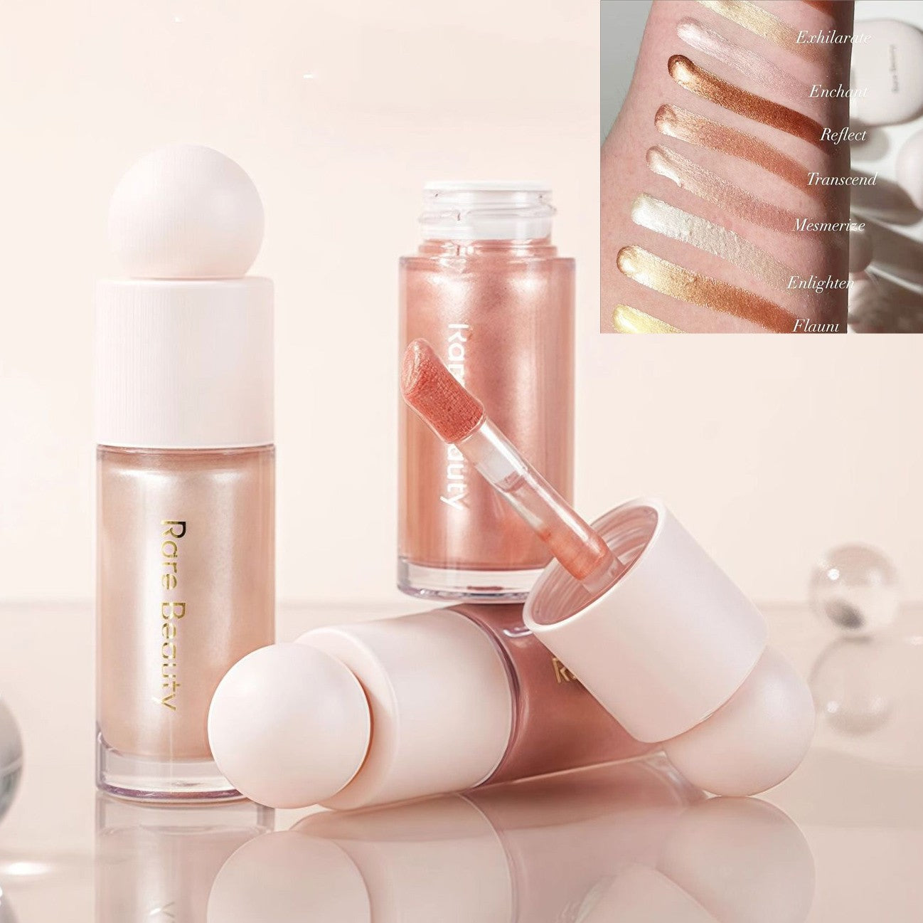 Blush Líquido e Iluminador Rare Beauty – Contorno, Alto Brilho e Acabamento Luminoso