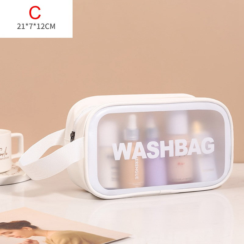 Necessaire Transparente Impermeável para Viagem – Bolsa de Maquiagem PVC