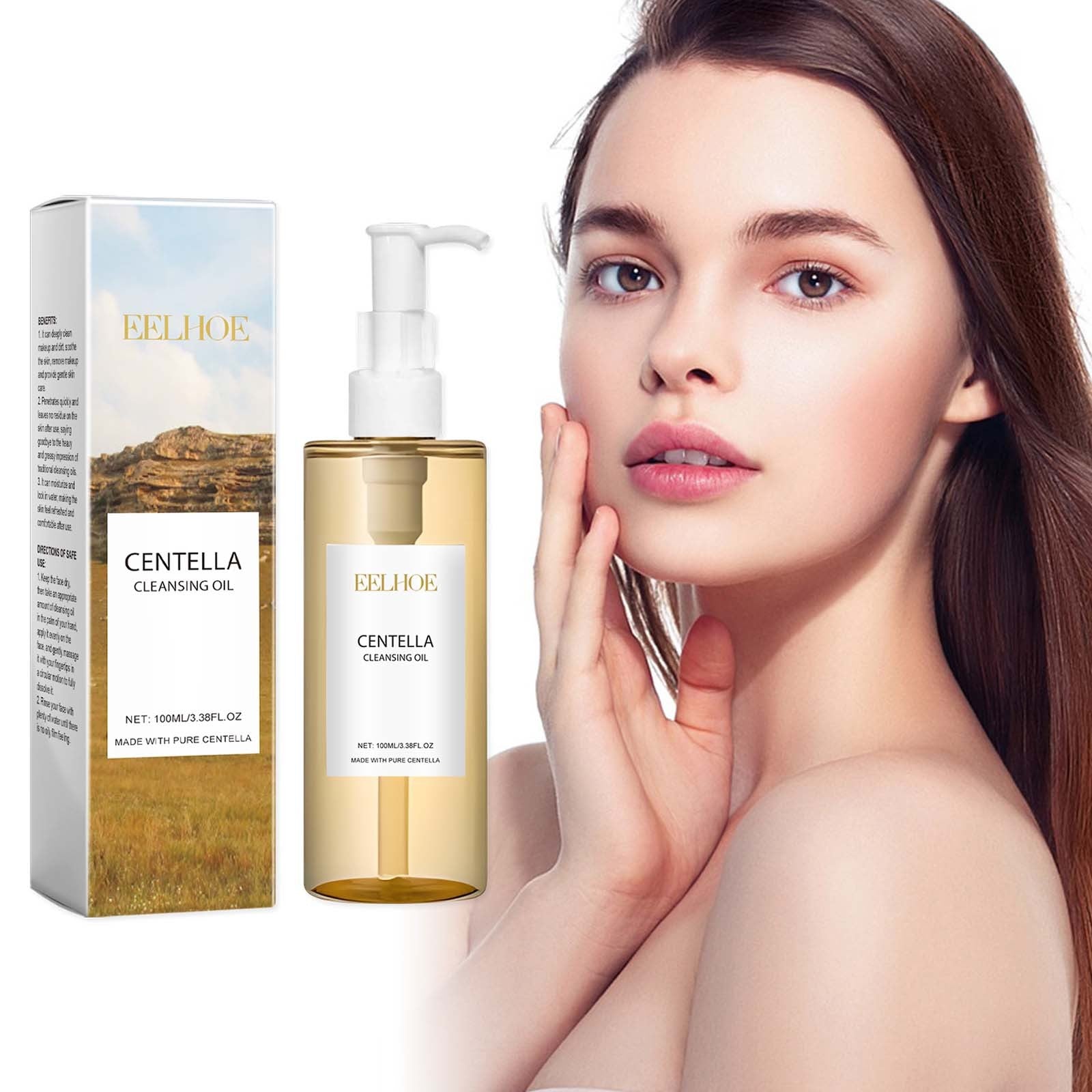 Óleo de Limpeza Facial Centella 100ml – Removedor de Maquiagem com Vitamina E