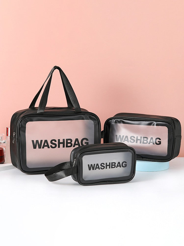 Necessaire Transparente em PVC com Zíper – Porta Maquiagem e Higiene