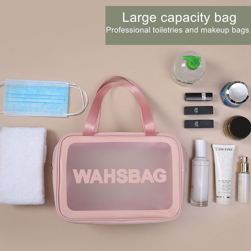 Necessaire Transparente Impermeável para Viagem – Bolsa de Maquiagem PVC
