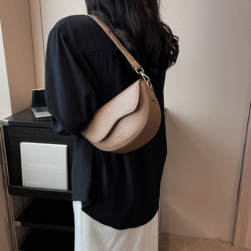 Bolsa Feminina Vintage Sela em Couro PU – Ombro e Transversal