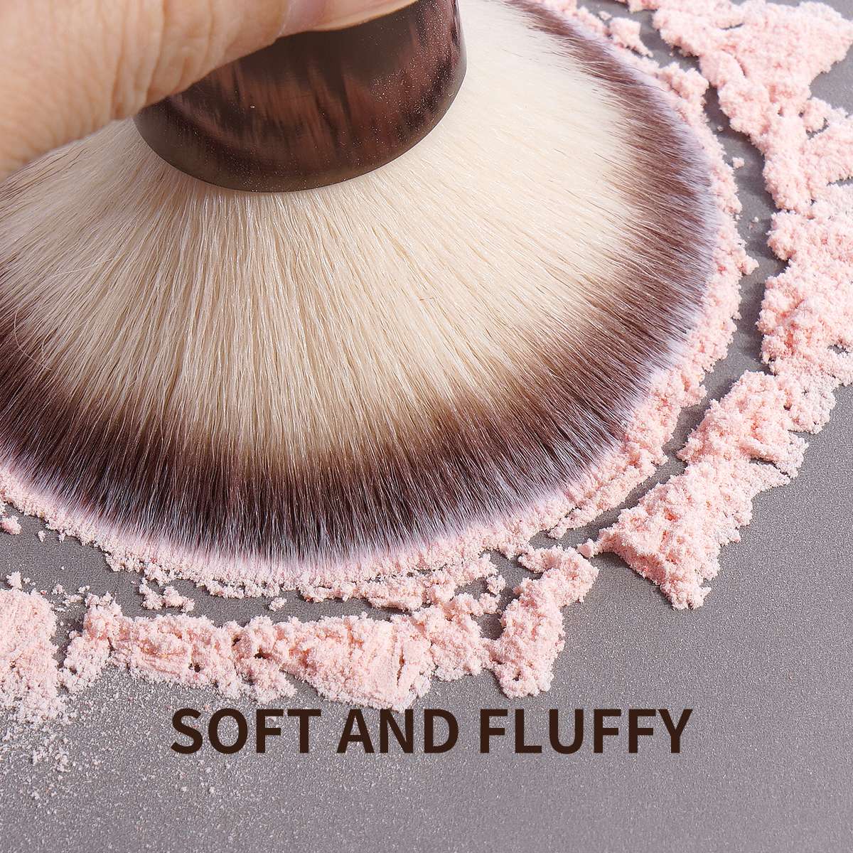 Pincel de Maquiagem Dupla Face MAANGE – Base, Corretivo, Blush e Contorno