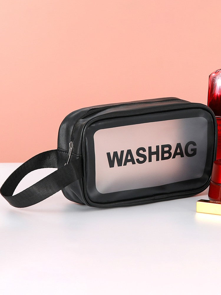 Necessaire Transparente em PVC com Zíper – Porta Maquiagem e Higiene