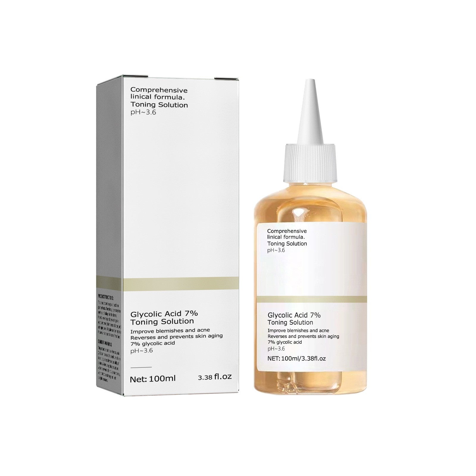 Tônico Facial Ácido Glicólico 7% 100ml – Controle de Acne e Renovação da Pel
