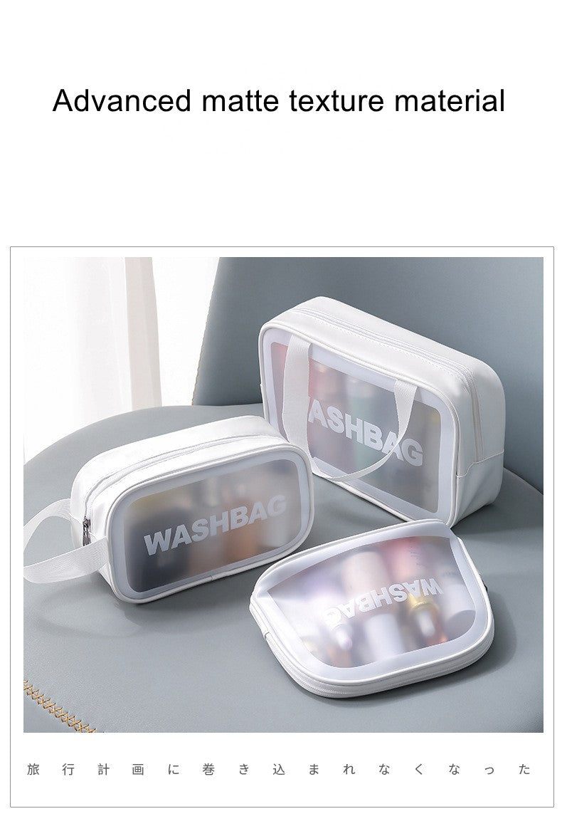 Necessaire Transparente Impermeável para Viagem – Bolsa de Maquiagem PVC