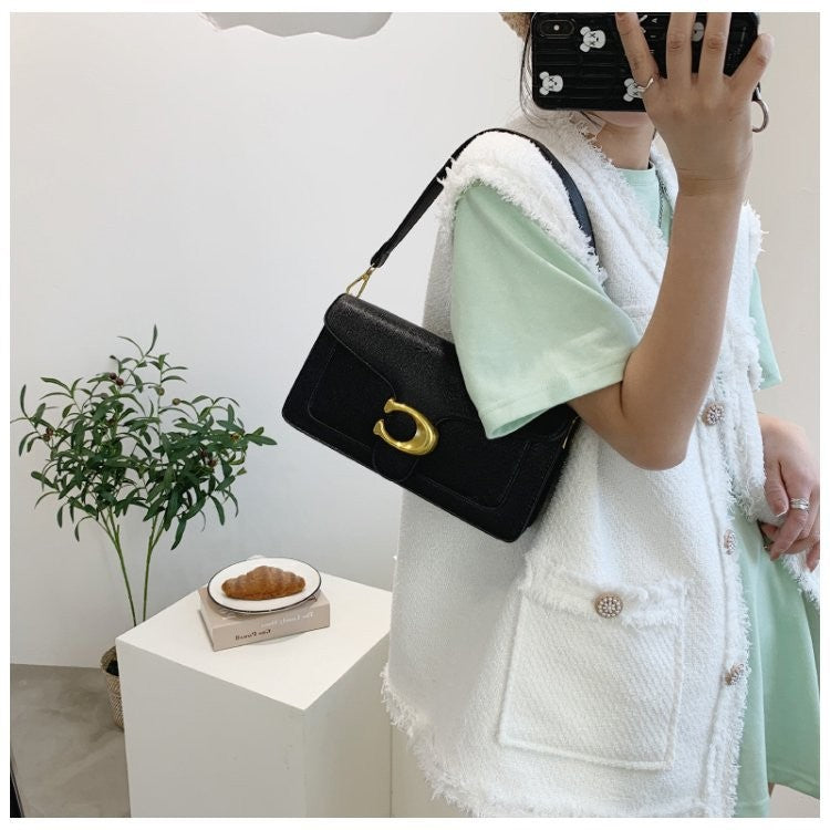 Bolsa de Ombro Elegante com Duas Alças + Mini Bolsa – Modelo 2025