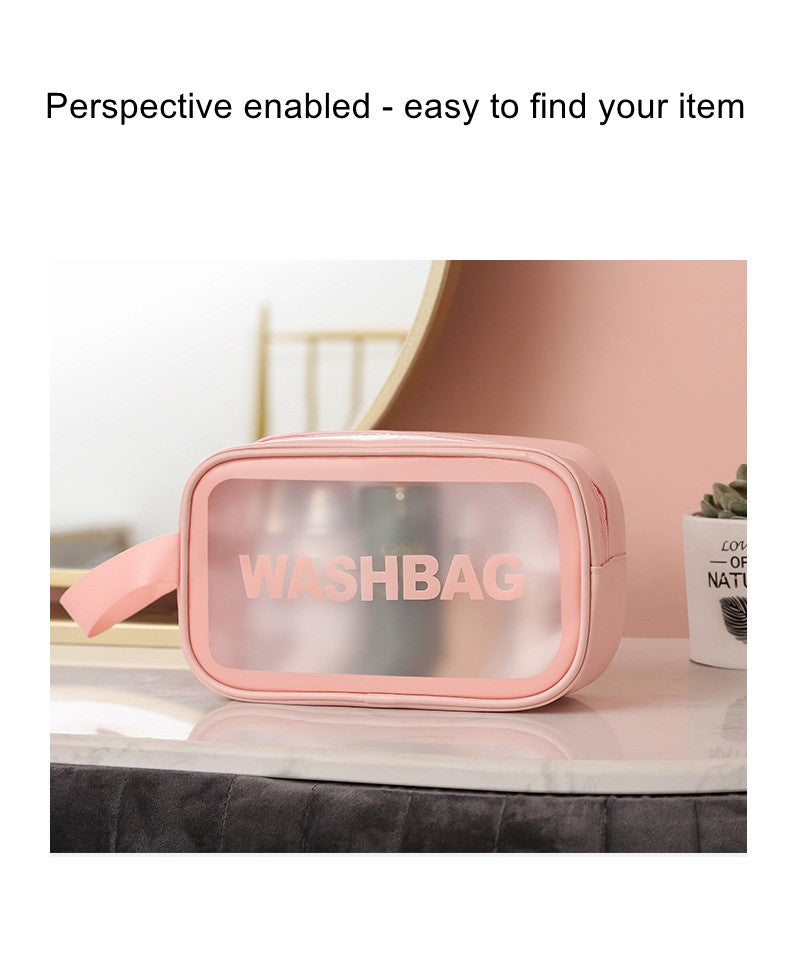 Necessaire Transparente Impermeável para Viagem – Bolsa de Maquiagem PVC