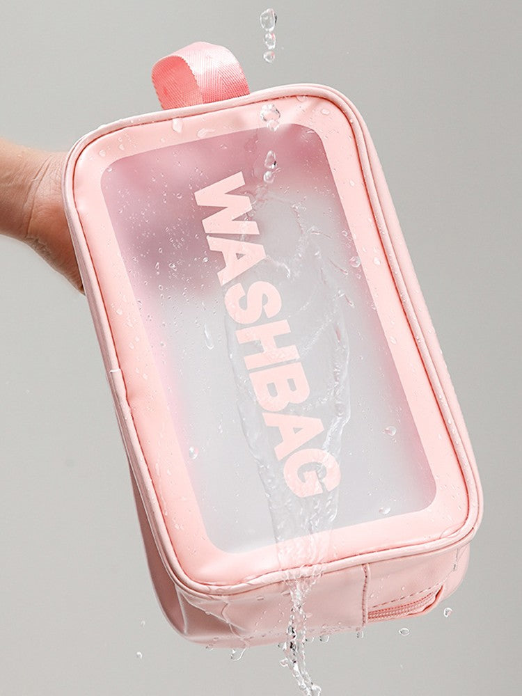 Necessaire Transparente em PVC com Zíper – Porta Maquiagem e Higiene