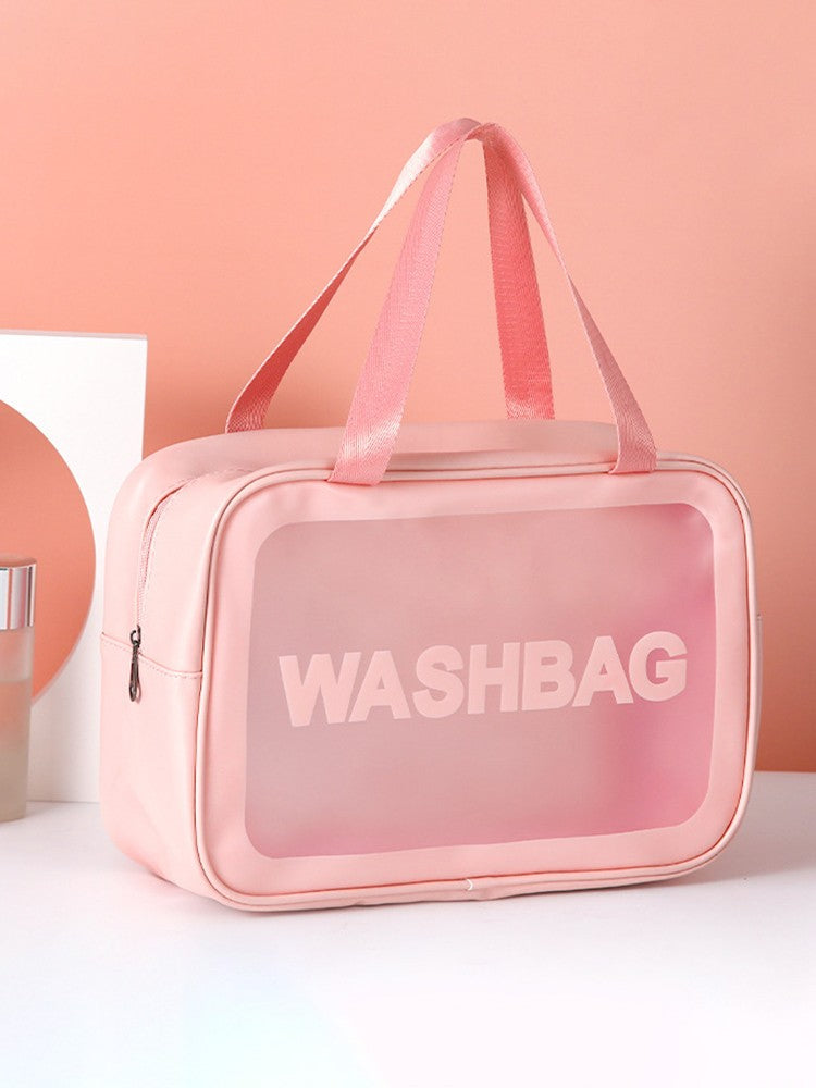 Necessaire Transparente em PVC com Zíper – Porta Maquiagem e Higiene