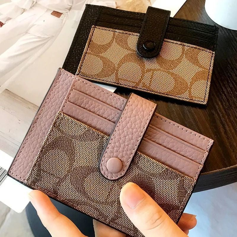 Porta Cartões Feminino Slim Estilo Envelope com Monograma