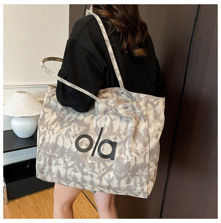 Bolsa Tote de Lona Estilo Japonês 2025 – Casual e Minimalista
