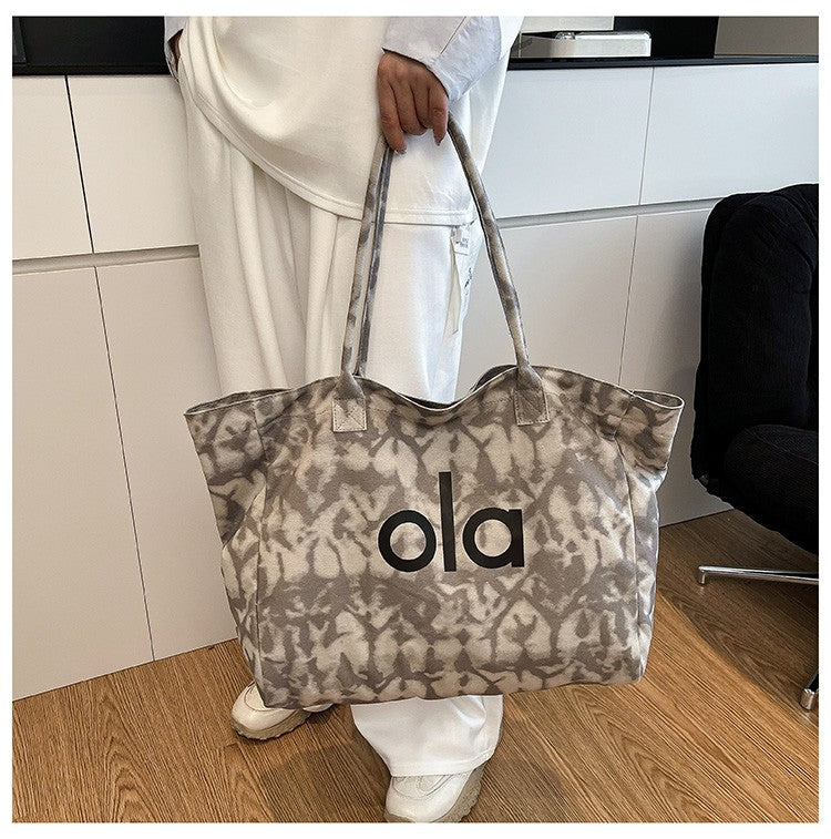 Bolsa Tote de Lona Estilo Japonês 2025 – Casual e Minimalista