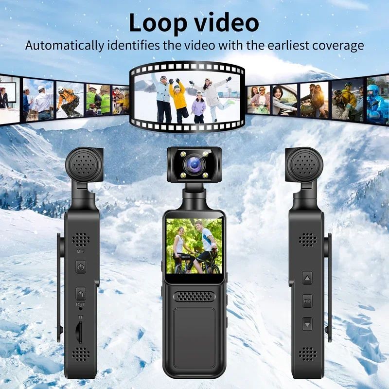 Mini Câmera Esportiva 4K Wi-Fi HD Grande Angular 180° com Estabilização