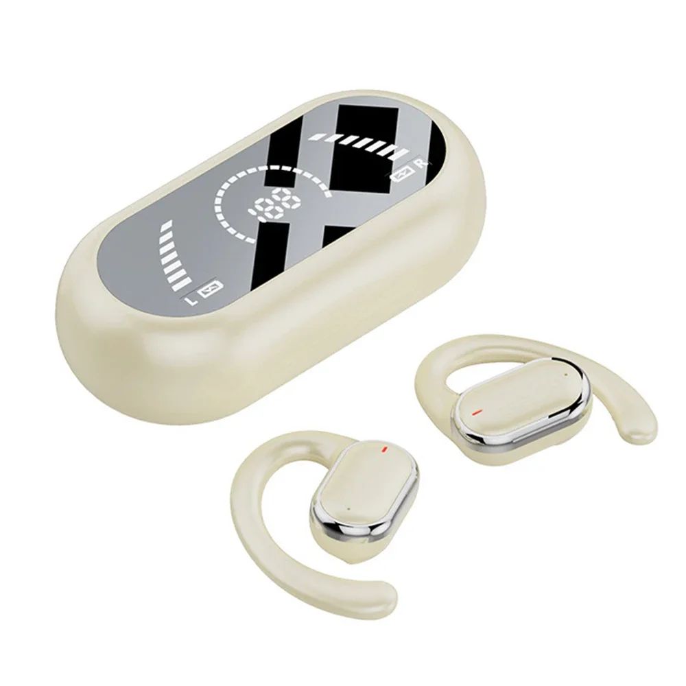 Fone Bluetooth 5.3 Earhook Esportivo com Microfone e Estojo de Carga
