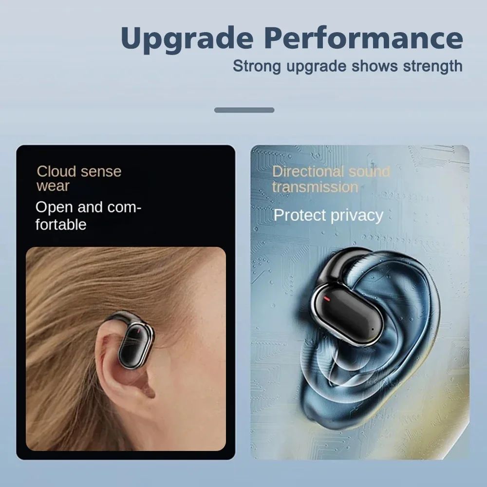 Fone Bluetooth 5.3 Earhook Esportivo com Microfone e Estojo de Carga