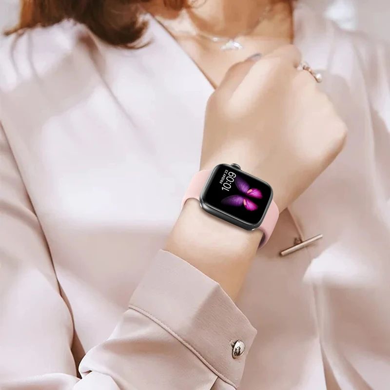 Pulseira Esportiva de Silicone para Apple Watch (38mm a 49mm)