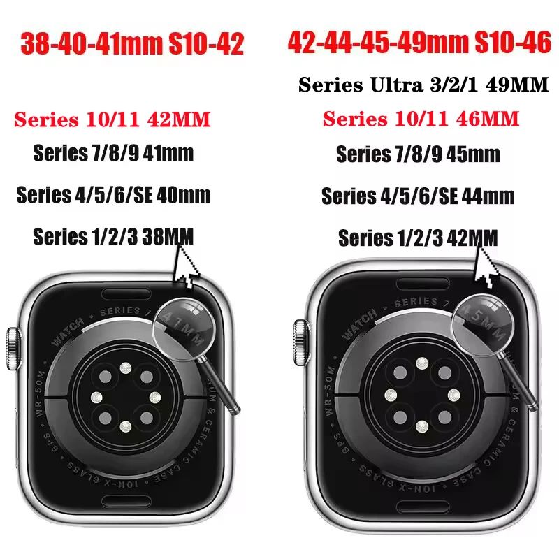 Pulseira Esportiva de Silicone para Apple Watch (38mm a 49mm)