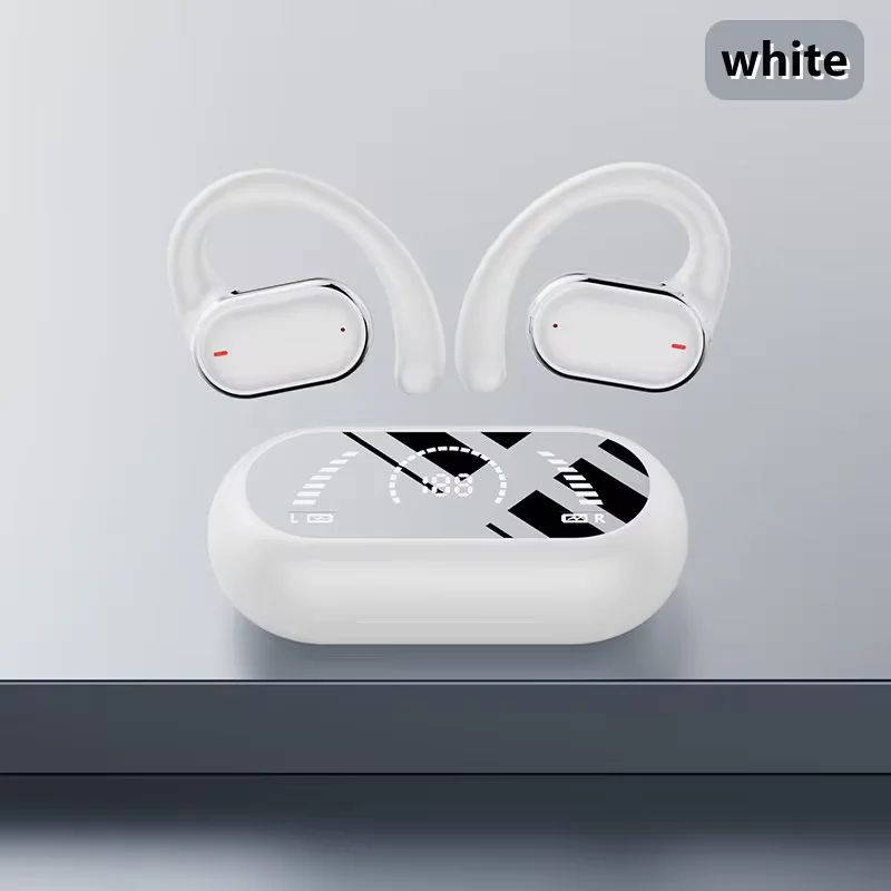 Fone Bluetooth 5.3 Earhook Esportivo com Microfone e Estojo de Carga