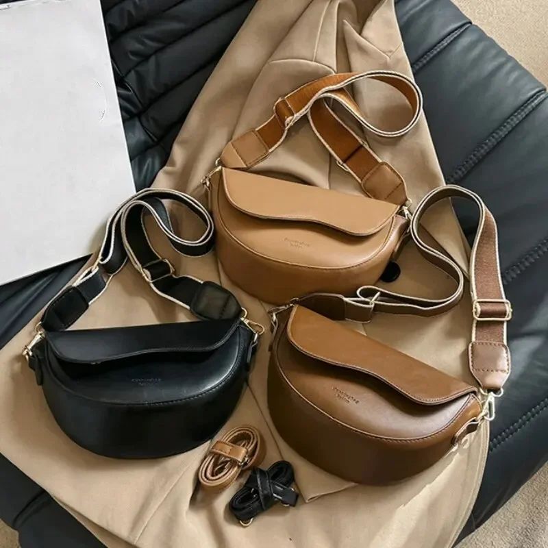 Bolsa Feminina Vintage Sela em Couro PU – Ombro e Transversal