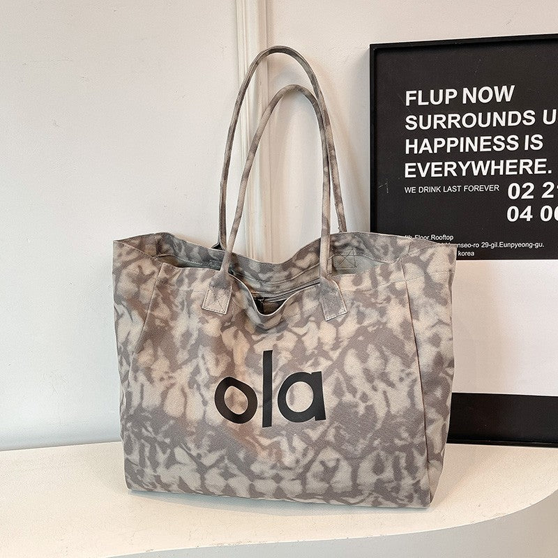 Bolsa Tote de Lona Estilo Japonês 2025 – Casual e Minimalista