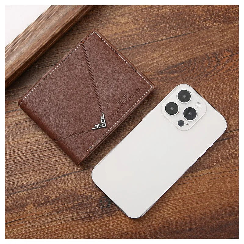 Carteira Slim Masculina Minimalista RFID com Porta Cartões e Clipe