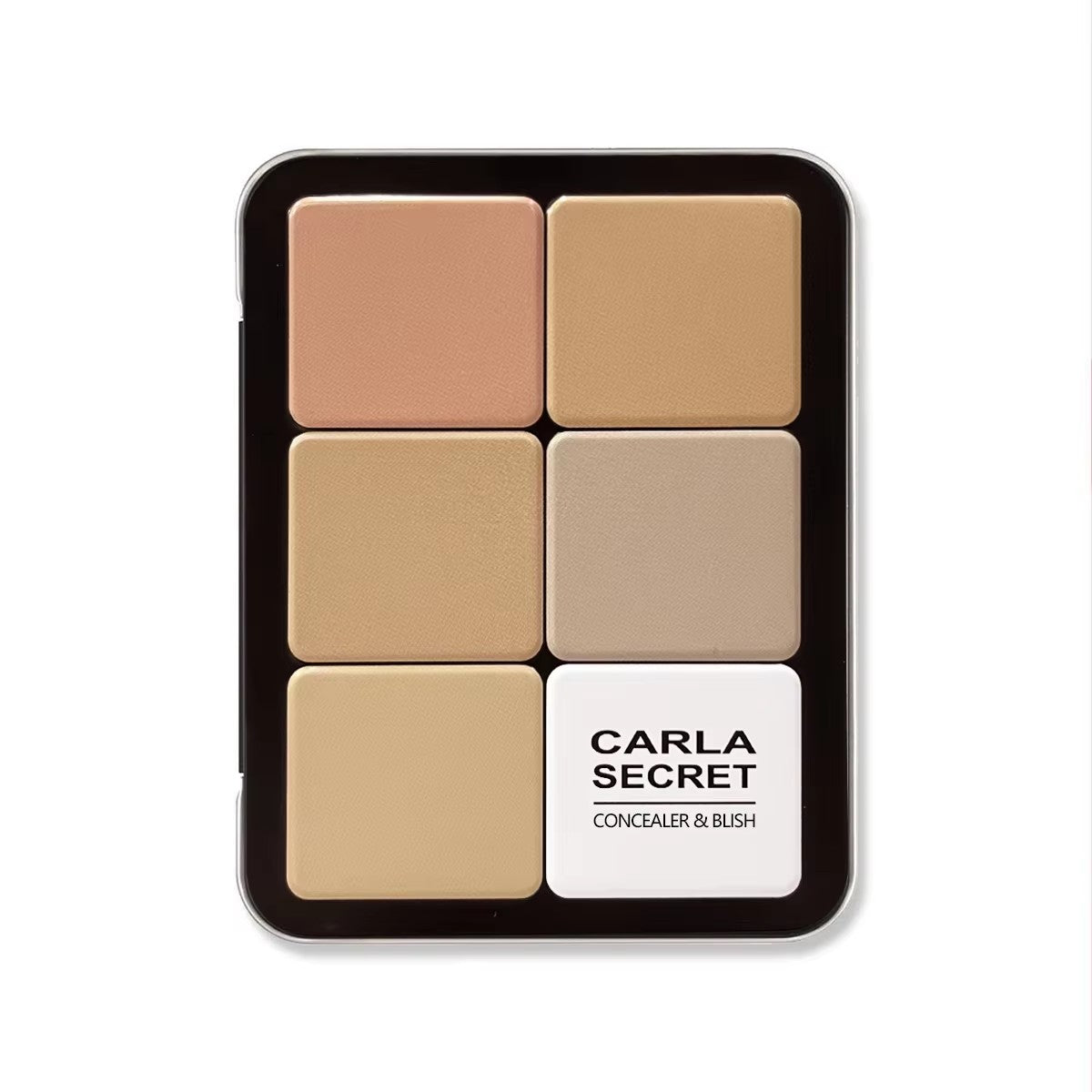 Paleta 12 Cores Creme – Corretivo, Blush e Contorno Matte em Estojo Metálico