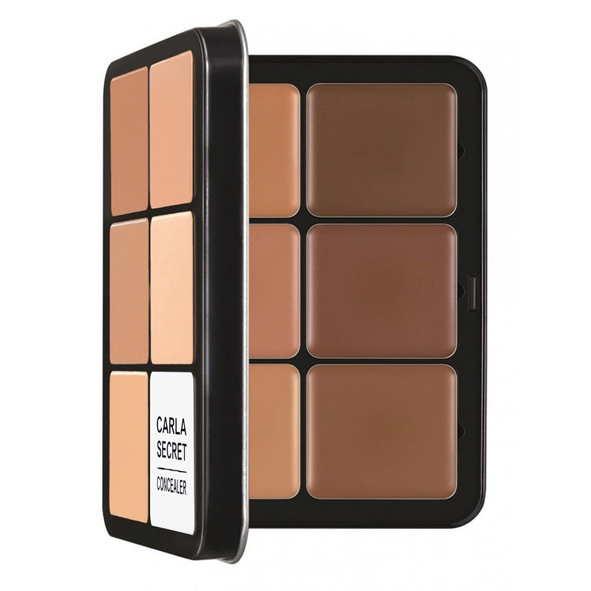Paleta de Corretivo e Contorno 12 Cores – Iluminador, Alta Cobertura e À Prova d’Água