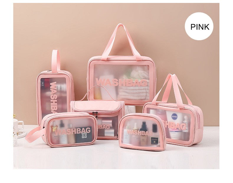Necessaire Transparente Impermeável para Viagem – Bolsa de Maquiagem PVC