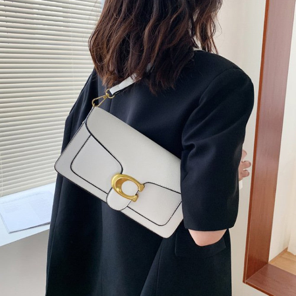 Bolsa de Ombro Elegante com Duas Alças + Mini Bolsa – Modelo 2025