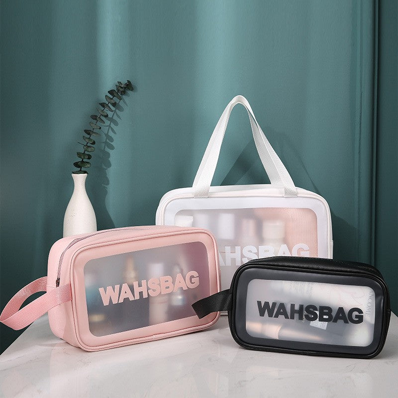 Necessaire Transparente Impermeável para Viagem – Bolsa de Maquiagem PVC