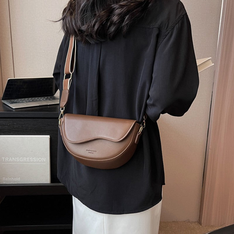 Bolsa Feminina Vintage Sela em Couro PU – Ombro e Transversal