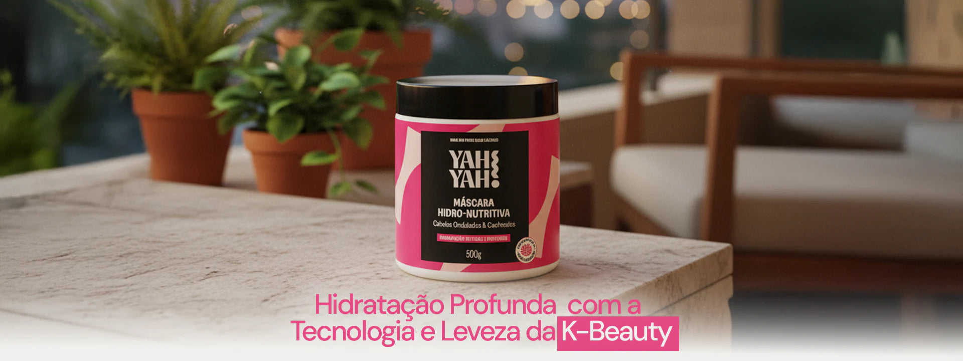 Máscara Hidro-Nutritiva Yah Yah! – Hidratação Intensa e Controle de Frizz 500g