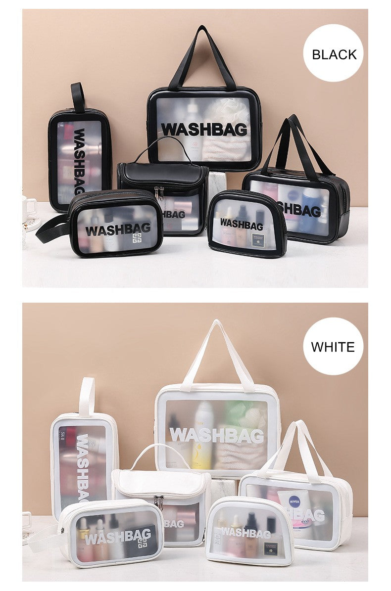 Necessaire Transparente Impermeável para Viagem – Bolsa de Maquiagem PVC