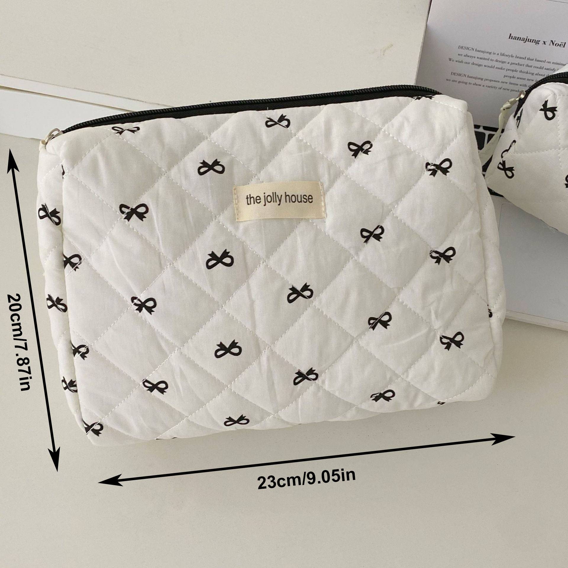 Necessaire Feminina Estampa Cereja – Bolsa Porta Maquiagem Portátil