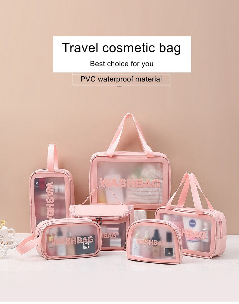 Necessaire Transparente Impermeável para Viagem – Bolsa de Maquiagem PVC