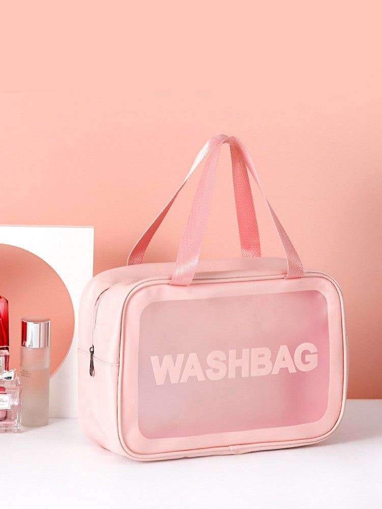 Necessaire Transparente em PVC com Zíper – Porta Maquiagem e Higiene