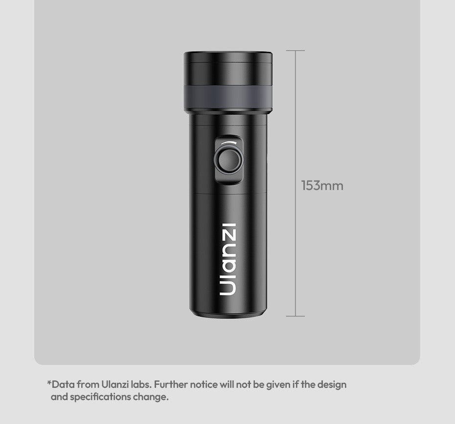 Ulanzi LM01 Luz LED RGB de Projeção com Gobos e Bateria 7500mAh para Vídeo