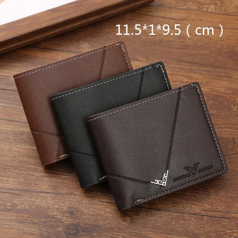 Carteira Slim Masculina Minimalista RFID com Porta Cartões e Clipe